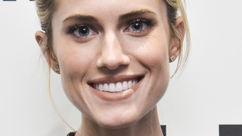 Allison Williams with blonde hair