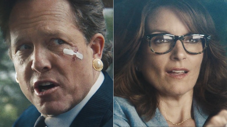 Dean Winters, Tina Fey split image