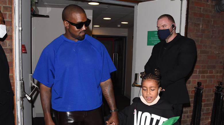 Kanye West with North West