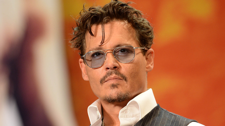 Johnny Depp tinted glasses