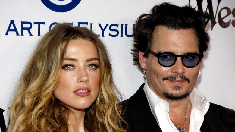 Amber Heard and Johnny Depp attend the 9th Annual Heaven Gala