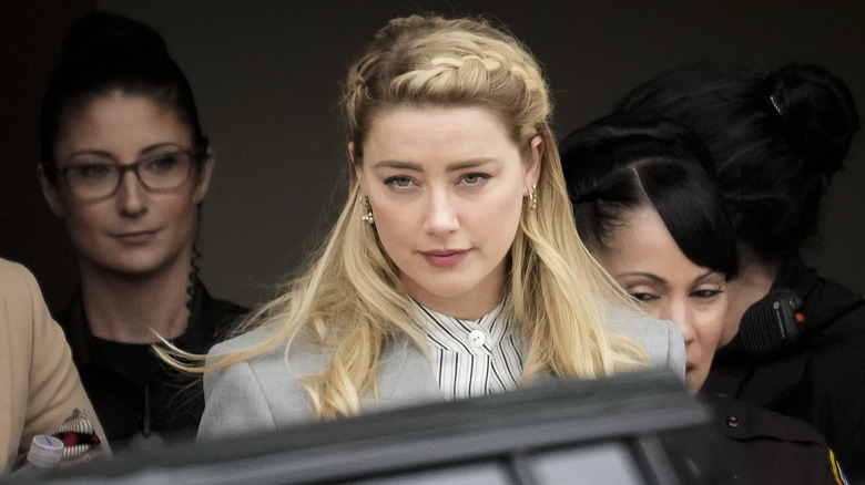 Amber Heard leaving the courthouse 