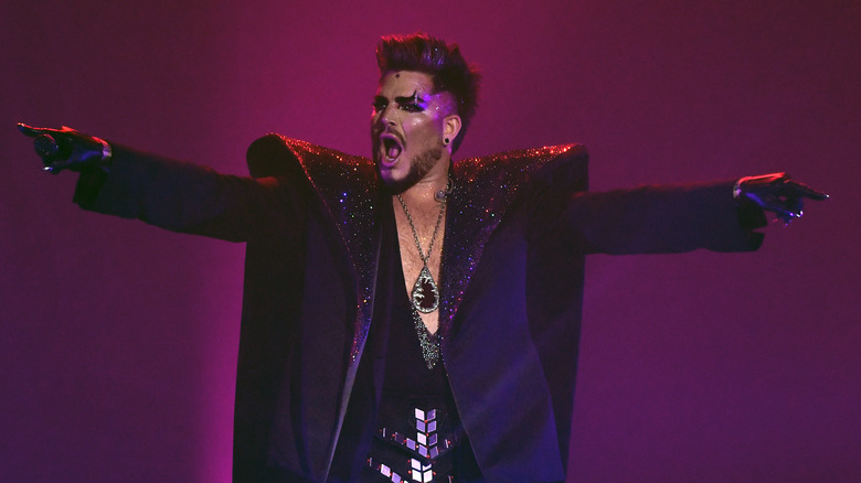 Adam Lambert performing