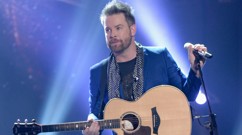 David Cook performing on stage