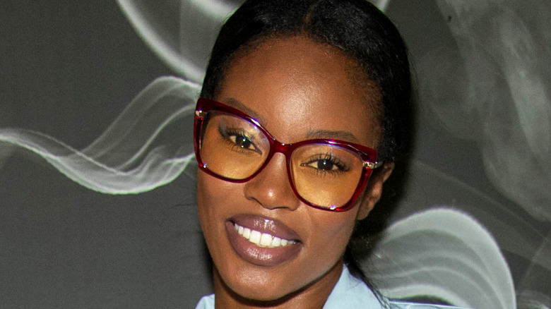 Eugena Washington wearing glasses