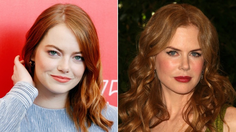 Emma Stone and Nicole Kidman with red hair