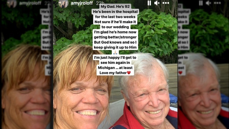 Amy Roloff and father, Instagram Story 