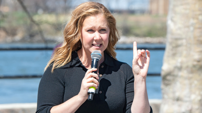 Amy Schumer speaking in March 2021