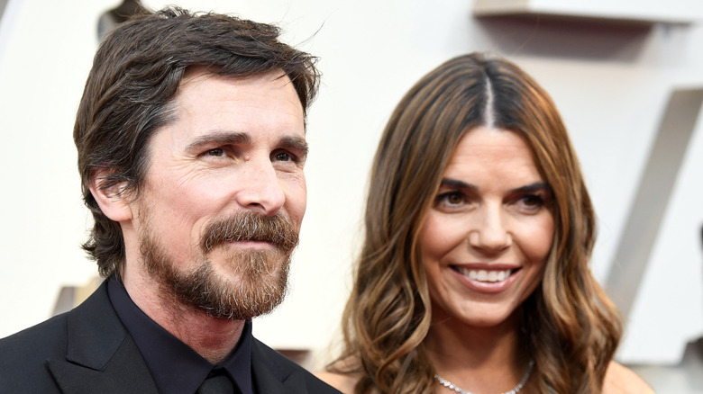 Christian Bale and Sandra Blazic posing together