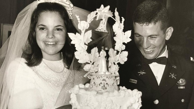 Ina Garten on her wedding day with Jeffrey Garten