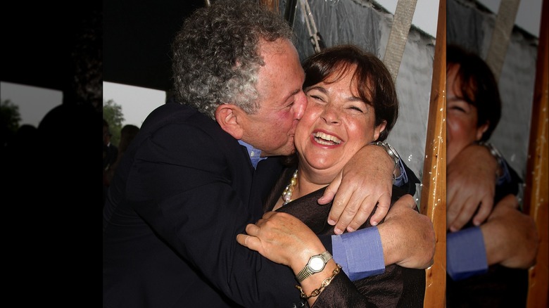 Jeffrey Garten kissing Ina Garten's cheek