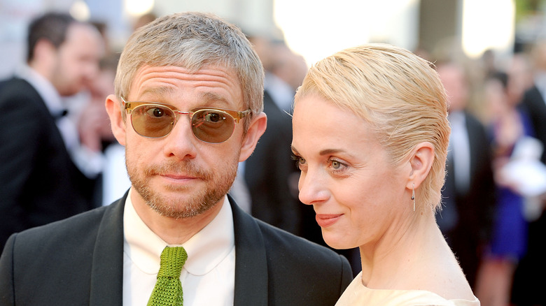 Martin Freeman with Amanda Abbington