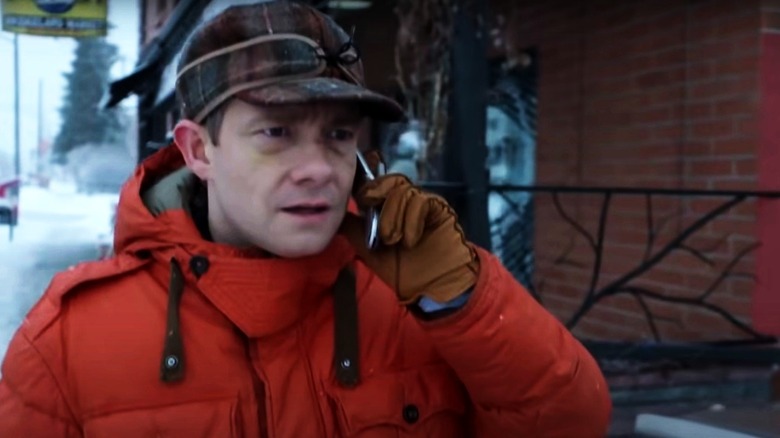 Martin Freeman on phone, "Fargo"