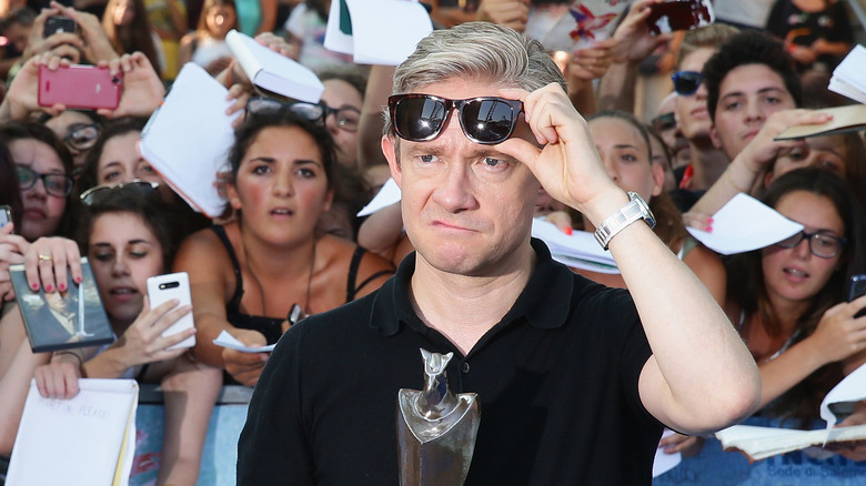 Martin Freeman pulling mean face