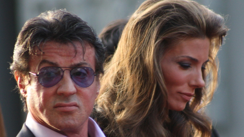 Sylvester Stallone and Jennifer Flavin