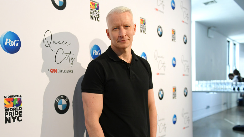 Anderson Cooper black shirt