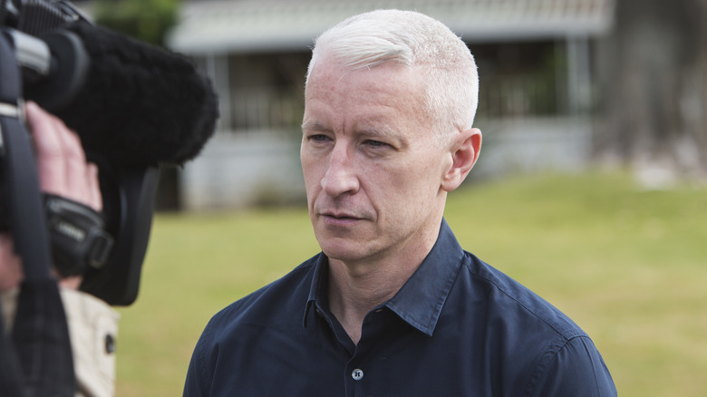 Anderson Cooper in front of camera