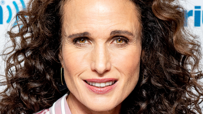 Actress Andie MacDowell visiting SiriusXM Studios