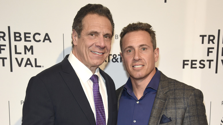 Andrew Cuomo and Chris Cuomo posing together