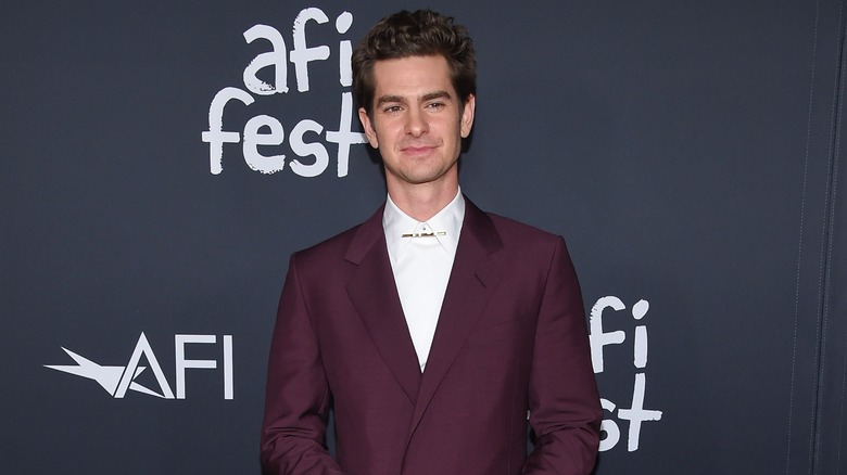 Andrew Garfield poses for the camera