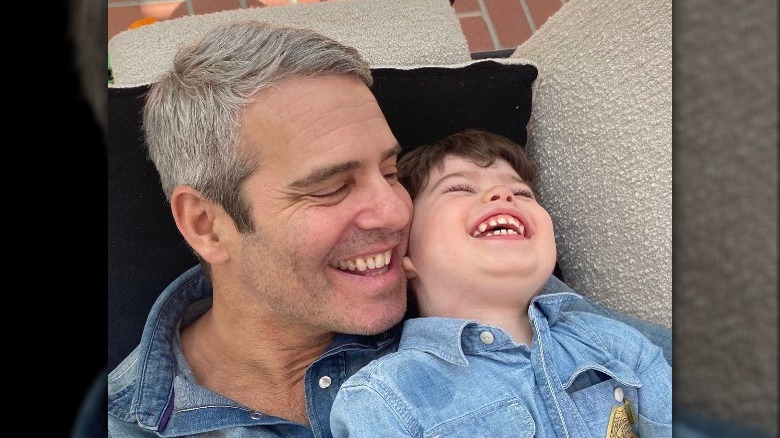 Andy Cohen and his son Benny