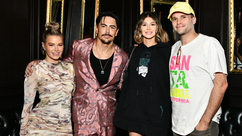 Ariana Madix, Tom Sandoval, Raquel Leviss, and Tom Schwartz posing together