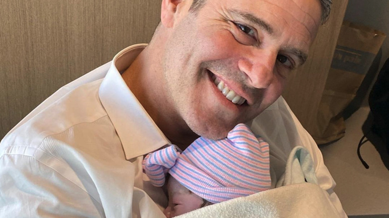 Andy Cohen with baby Lucy