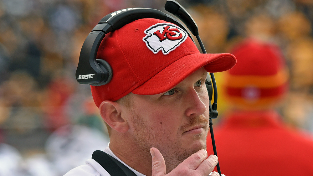 Britt Reid on the sidelines of a game