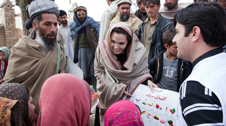 Angelina Jolie in Afghanistan 2011