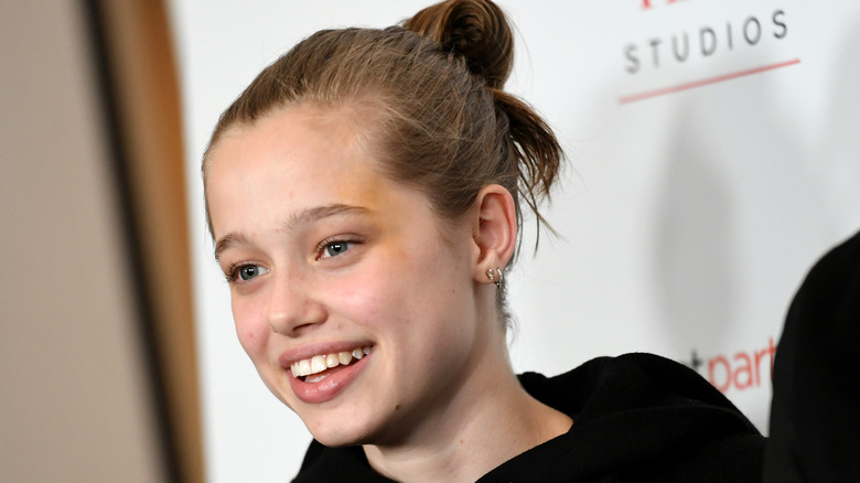 Shiloh Jolie-Pitt attending premiere event