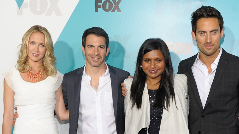 Anna Camp with her The Mindy Project co-stars