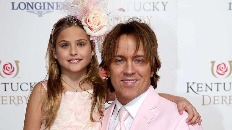 Dannielynn and Larry Birkhead at 2016 Kentucky Derby