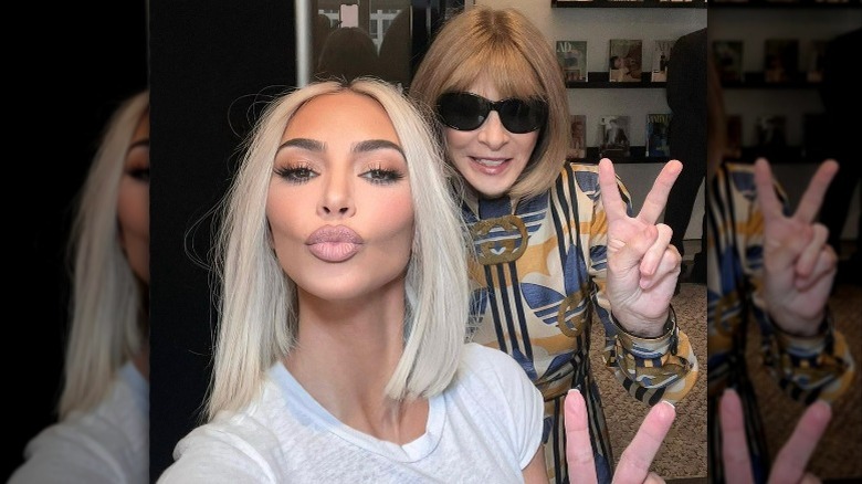 Kim Kardashian, Anna Wintour pose for selfie