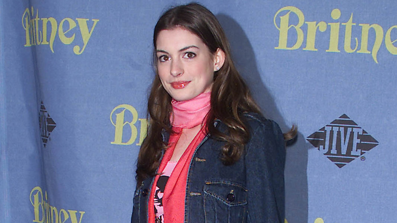 Anne Hathaway smiling