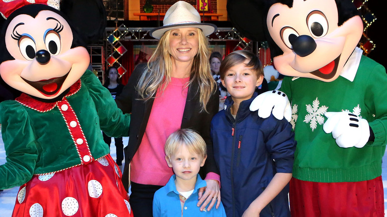 Anne Heche, son Atlas, and son Homer attend Disney On Ice