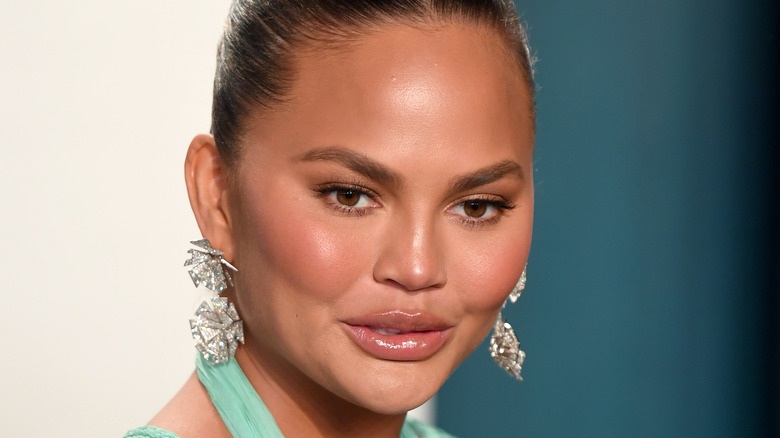 Chrissy Teigen at Vanity Fair Oscar Party