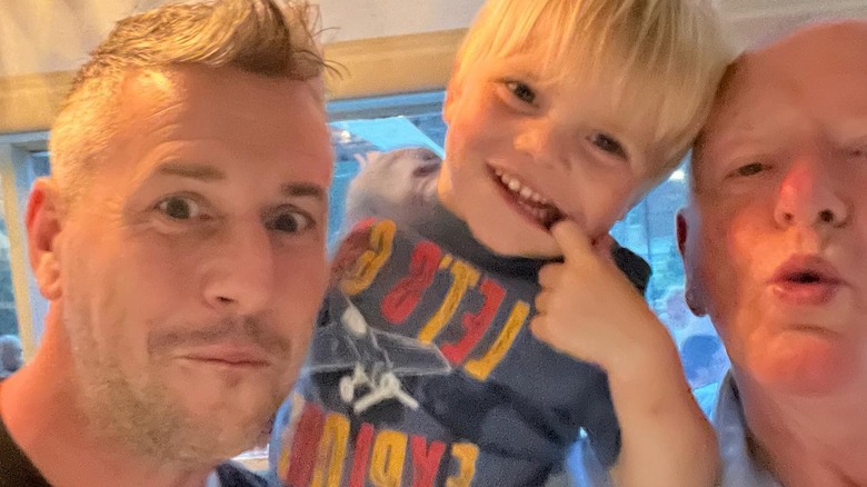 Ant Anstead making faces with son and father