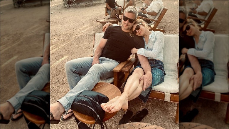 Ant Anstead and Renee Zellweger pose together