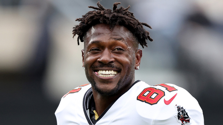 Antonio Brown playing football