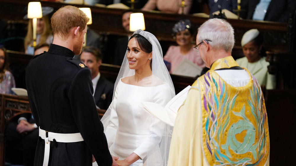 Archbishop conducting Meghan and Harry's wedding ceremony