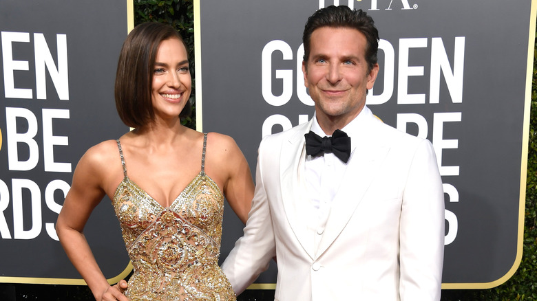 Irina Shayk and Bradley Cooper on the red carpet