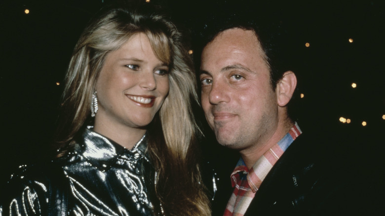 Christie Brinkley and Billy Joel at an event 