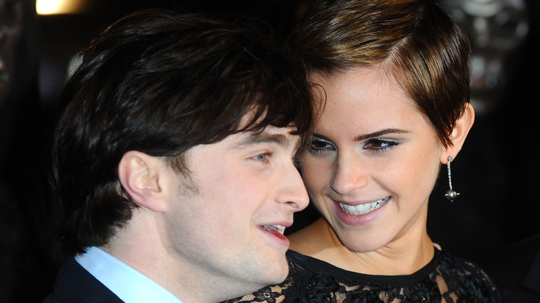 Emma Watson and Daniel Radcliffe smiling