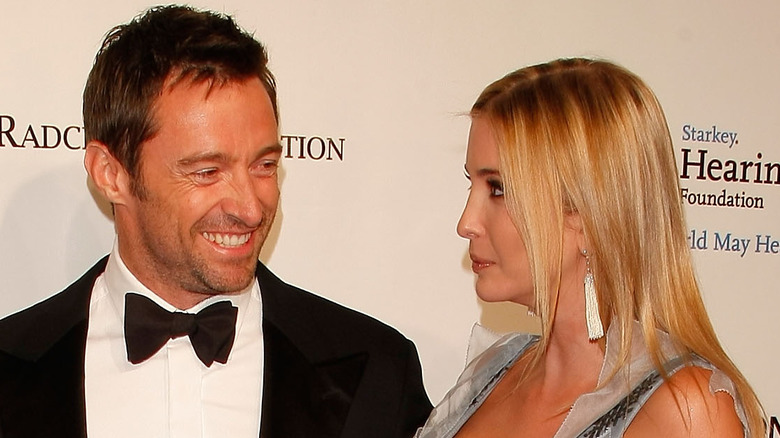 Hugh Jackman and Ivanka Trump share a glance