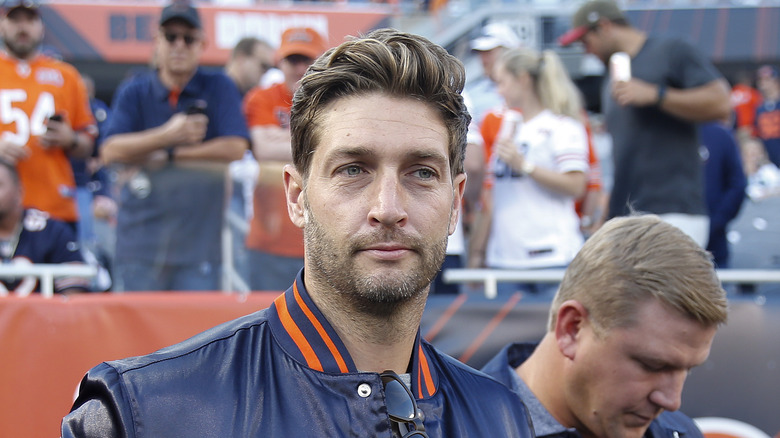 Jay cutler on the football field