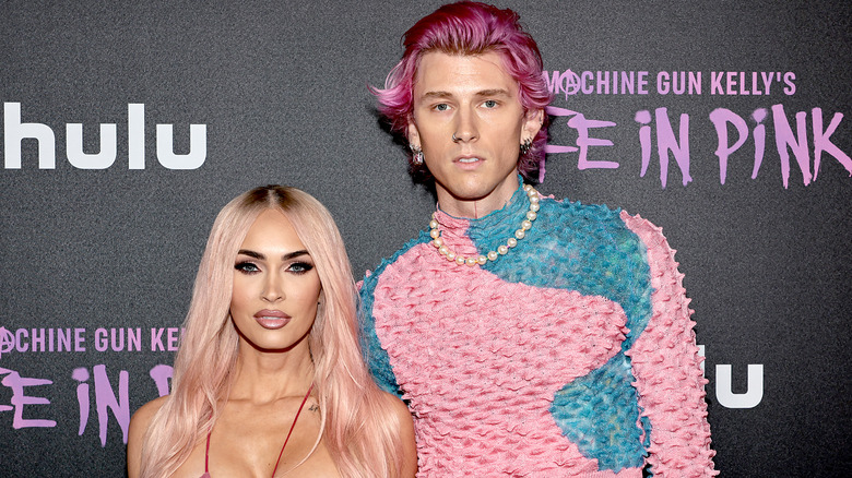 Megan Fox and Machine Gun Kelly posing together