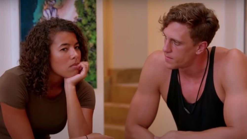 Morgan Lolar and Evan Smith on Temptation Island 