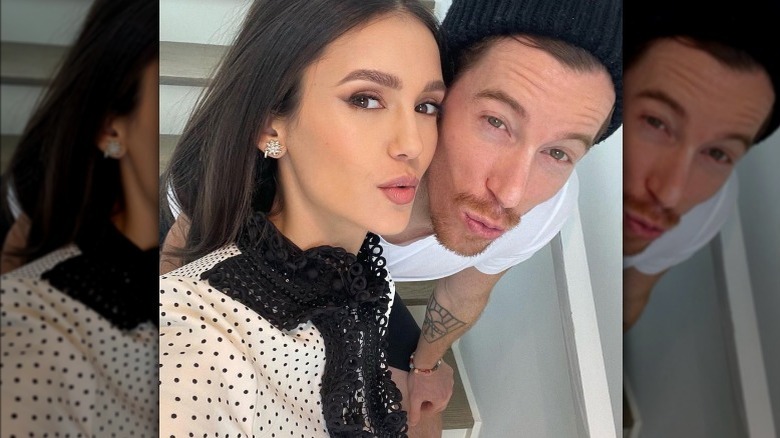 Nina Dobrev and Shaun White in selfie