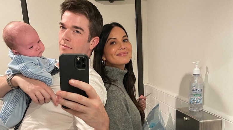 Olivia Munn, John Mulaney, and their son on Instagram