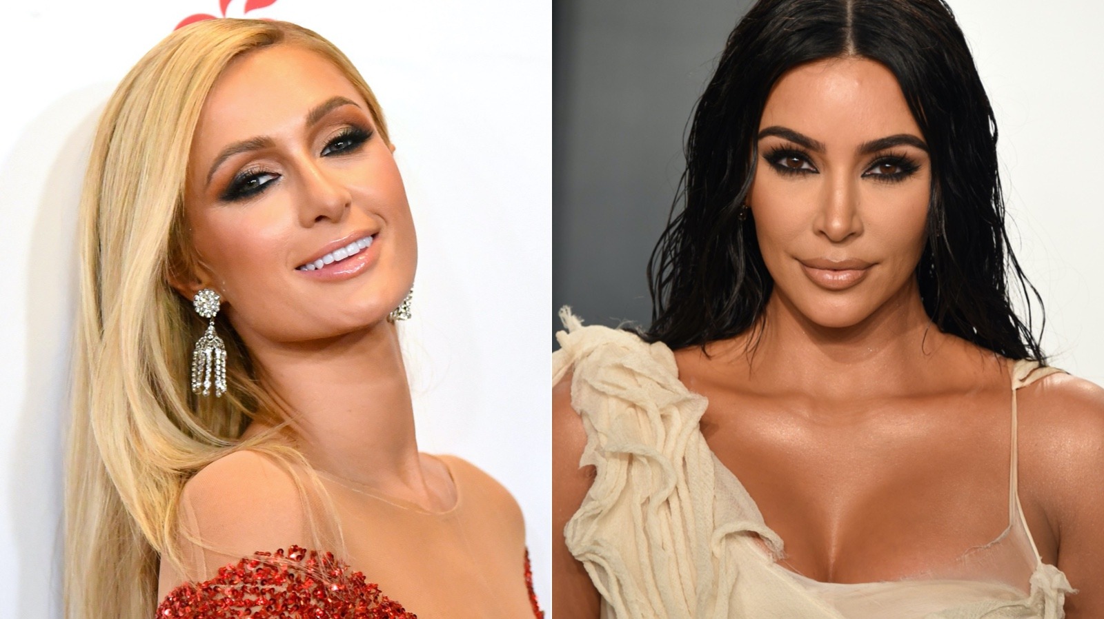 Ex best friends Kim Kardashian and Paris Hilton reunite at Christmas party  for first time after feud